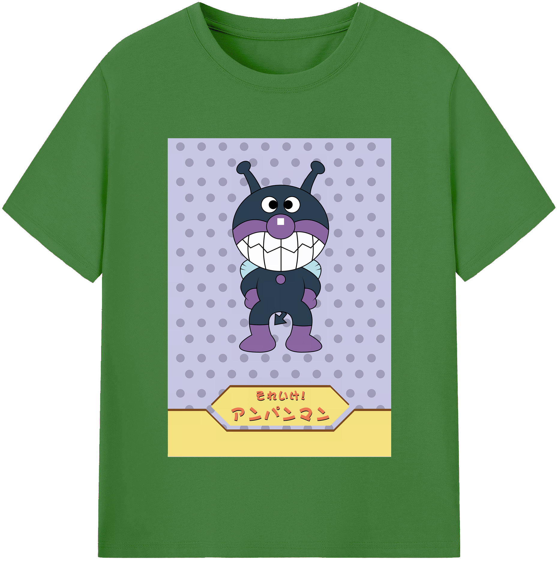 （画像用） アンパンマン Anpanman レディースカジュアルプリントTシャツ（綿100％）